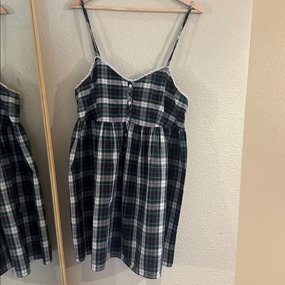 Vintage Victoria's Secret Gold Label Nightgown Country Cotton Tartan Plaid L - Picture 3 of 8
